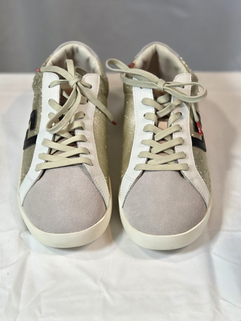 Rollie Nation Prime Gold Scale Metallic Sneakers Size 40 US 9